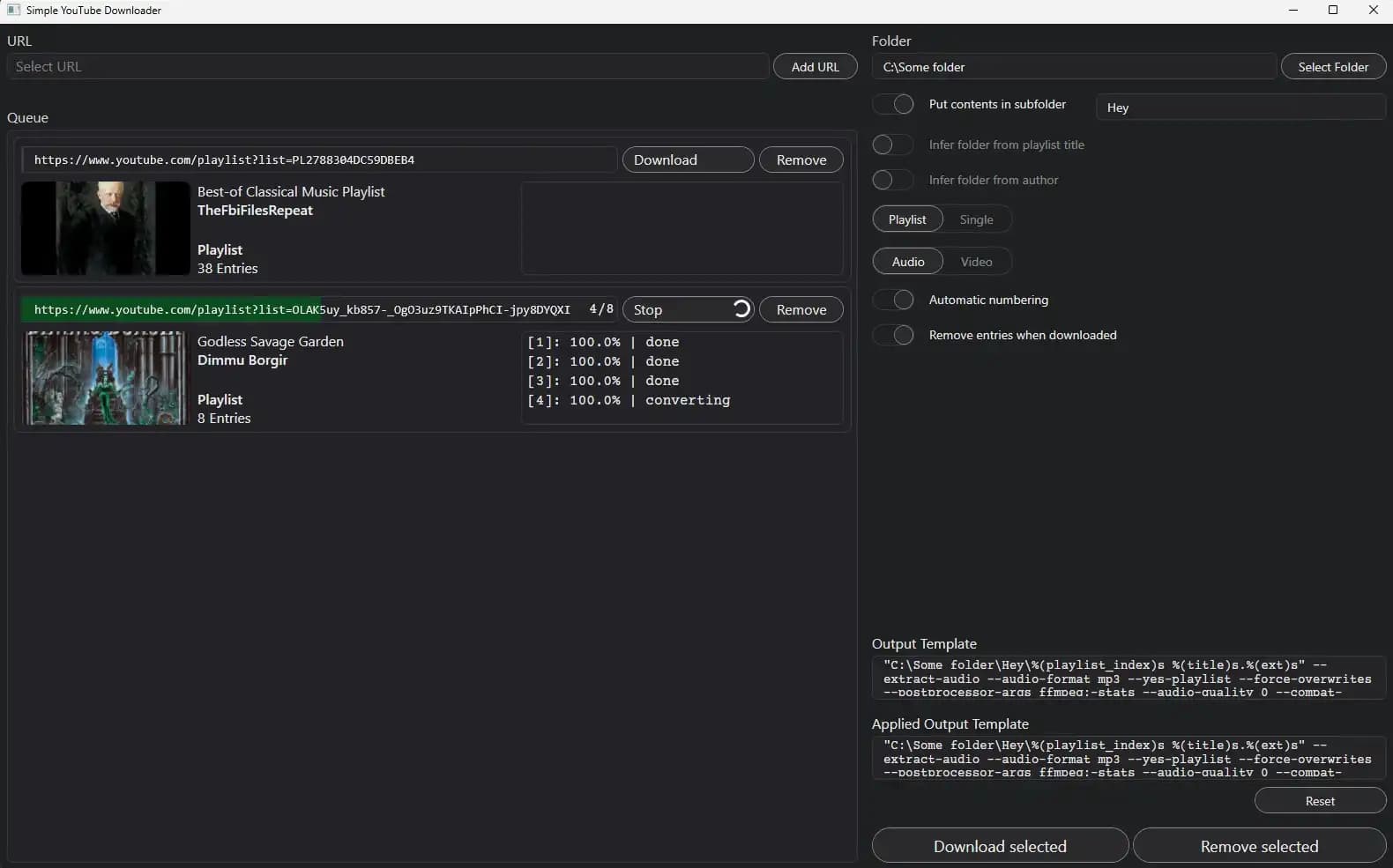Simple YouTube Video Downloader